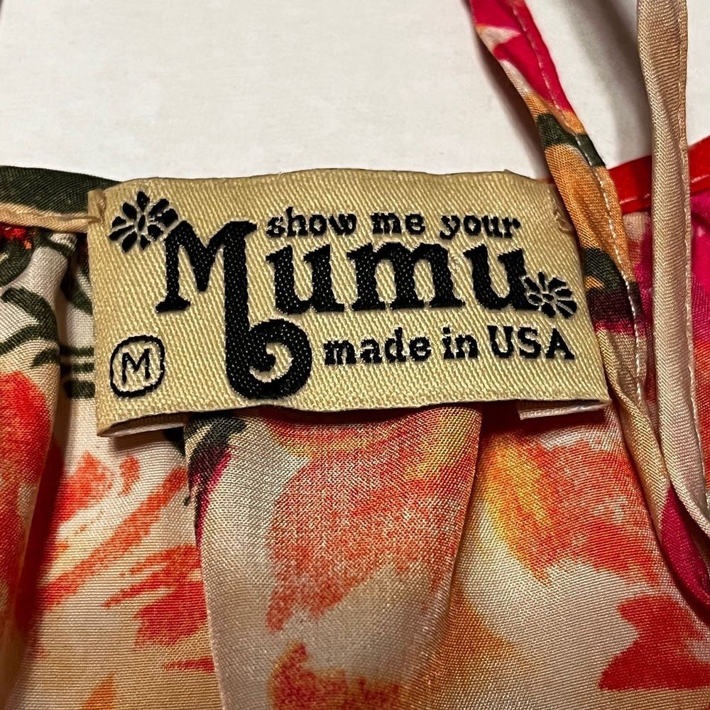 Show Me Your Mumu Women SZ Medium Pink Floral Trapeze Sleeveless Mini Dress Tank - Picture 9 of 11